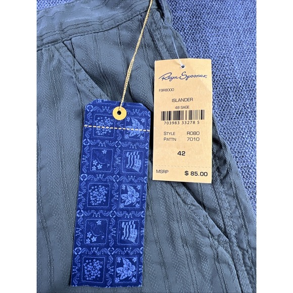 Reyn Spooner Shorts Men's 42 Islander Sage Green Golf Beach Outdoor New - Picture 2 of 12